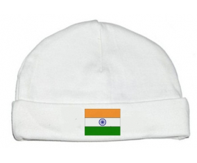 Bonnet bandera de bebé personalizada India