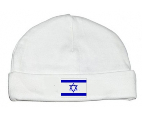 Bonnet bebé bandera personalizada Israel