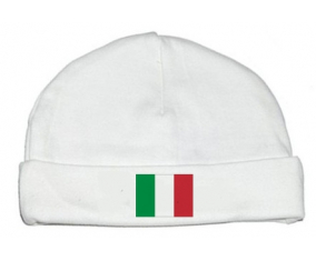 Bonnet bandera de bebé personalizada Italia