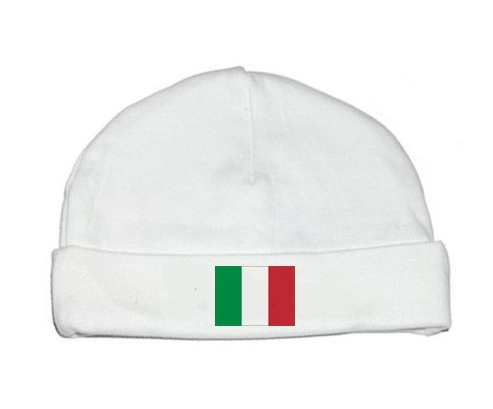 Bonnet bandera de bebé personalizada Italia