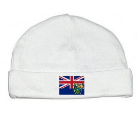 Bonnet bebé bandera personalizada de las islas Pitcairn