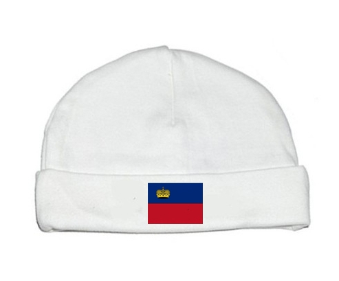 Bonnet bebé personalizado Liechtenstein Flag