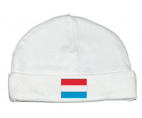 Bonnet bandera de bebé personalizada Luxemburgo