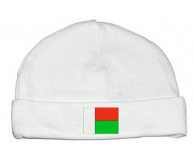 Bonnet bebé personalizado Bandera Madagascar