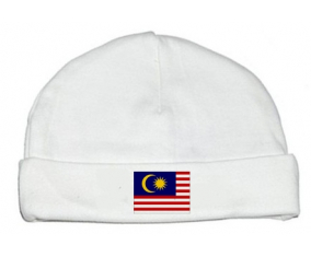 Bonnet bebé bandera de Malasia personalizada