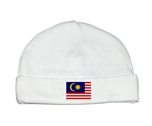 Bonnet bebé bandera de Malasia personalizada