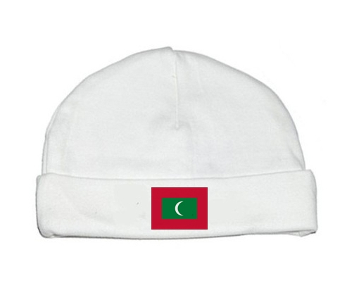 Bonnet bandera personalizada del bebé Maldivas