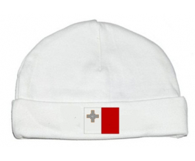 Bonnet bebé personalizado bandera de Malta