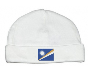 Bonnet bebé bandera personalizada Islas Marshall