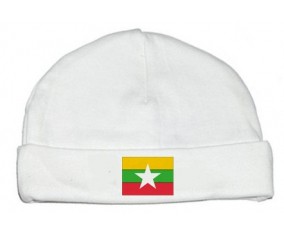Bonnet bebé bandera personalizada Myanmar