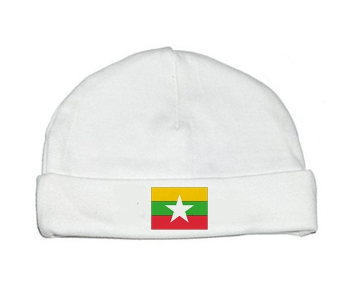 Bonnet bebé bandera personalizada Myanmar