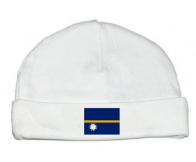 Bonnet bebé personalizado Bandera Nauru