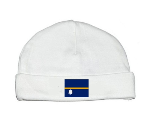 Bonnet bebé personalizado Bandera Nauru