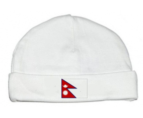 Bonnet bebé bandera personalizada de Nepal