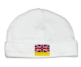 Bonnet bebé personalizado Niue Flag