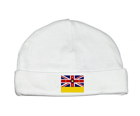 Bonnet bebé personalizado Niue Flag