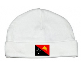 Bonnet bebé personalizado Papúa Nueva Guinea Bandera