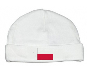 Bonnet bebé bandera personalizada Polonia