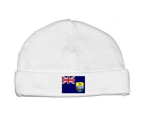 Bonnet bebé personalizado bandera de Santa Elena