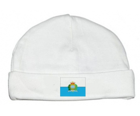 Bonnet bebé bandera personalizada San Marino
