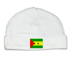 Bonnet bebé costumbre bandera de Santo Tomé y principio