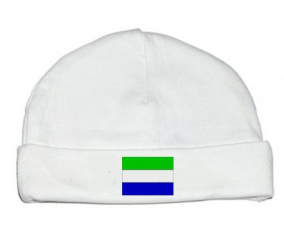 Bonnet bebé bandera personalizada de Sierra Leona