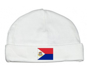 Bonnet bebé personalizado Sint Maarten Bandera