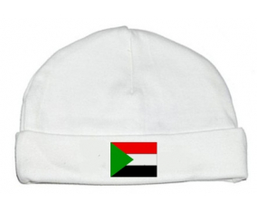 Bonnet bandera personalizada del Bebé Sudán