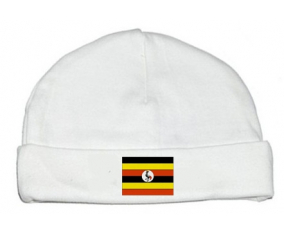Bonnet bebé bandera personalizada de Uganda