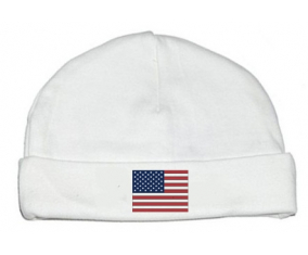 Bonnet bandera de bebé personalizada los Estados Unidos de América