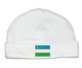 Bonnet bebé bandera personalizada Uzbekistán
