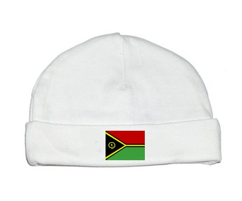Bonnet bebé bandera de Vanuatu personalizada