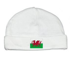 Bonnet bandera de bebé personalizada Gales