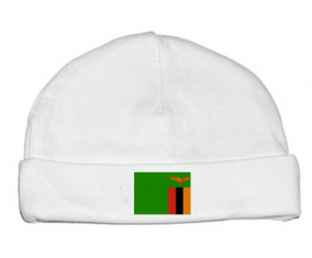 Bonnet bebé bandera personalizada de Zambia