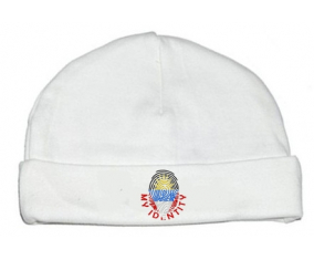Bonnet impresión personalizada para bebés Mi identidad antigua y Barbuda
