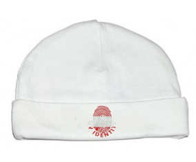 Bonnet impresión personalizada del bebé Mi identidad Austria