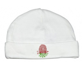 Bonnet impresión personalizada del bebé Mi identidad Bielorrusia