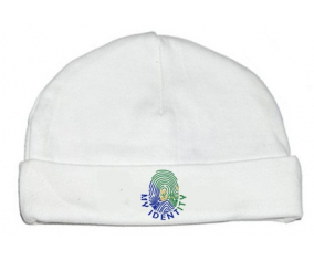 Bonnet bebé personalizado imprimir mi identidad isla de Navidad