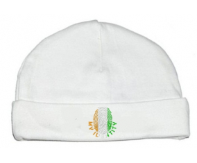 Bonnet bebé personalizado imprimir mi identidad Costa de Marfil