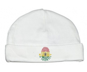 Bonnet impresión personalizada del bebé Mi identidad Ghana