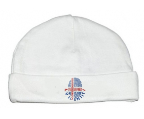 Bonnet impresión personalizada del bebé Mi identidad Islandia