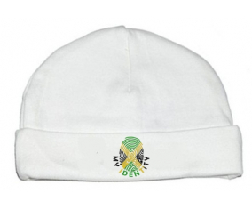 Bonnet impresión personalizada para bebés Mi identidad Jamaica
