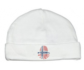 Bonnet impresión personalizada para bebés Mi identidad Noruega