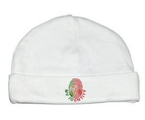 Bonnet impresión personalizada del bebé Mi identidad Portugal