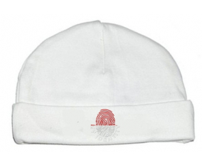 Bonnet impresión personalizada para bebés Mi identidad Singapur