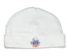 Bonnet impresión personalizada del bebé Mi identidad Eslovenia