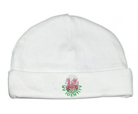 Bonnet impresión personalizada del bebé Mi identidad Gales