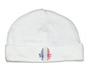 Bonnet impresión personalizada para bebés Mi identidad Wallis y Futuna