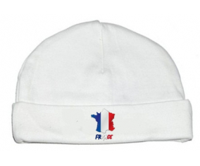 Bonnet mapas personalizados de France para bebés