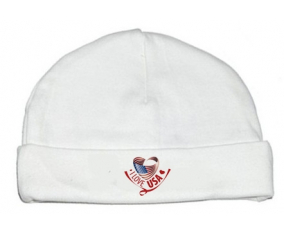 Bonnet bebé personalizado que amo Usa